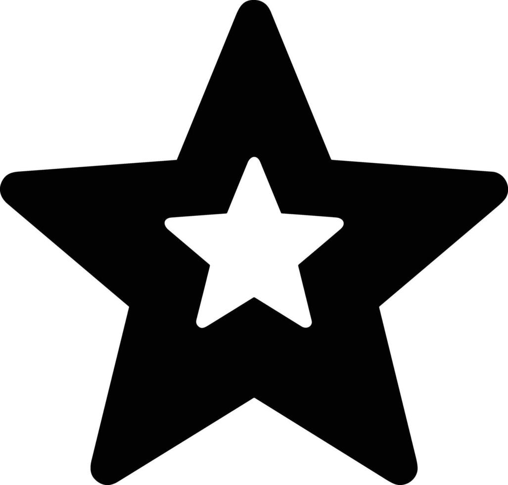 Star icon symbol image for rangking or rating reward vector