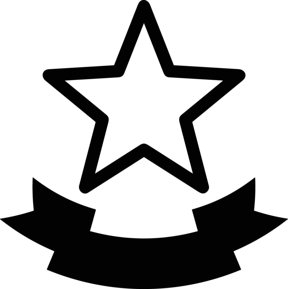 Star icon symbol image for rangking or rating reward vector