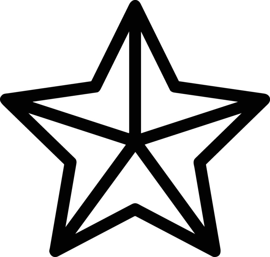 Star icon symbol image for rangking or rating reward vector