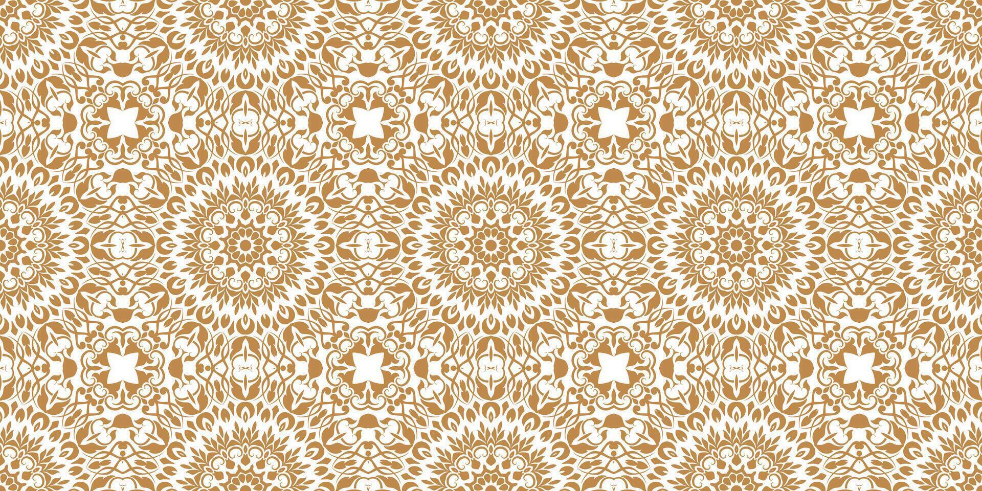 Light Color Seamless Pattern with mandala.Seamless Background design.Ornamental design.Floral pattern tiles. vector