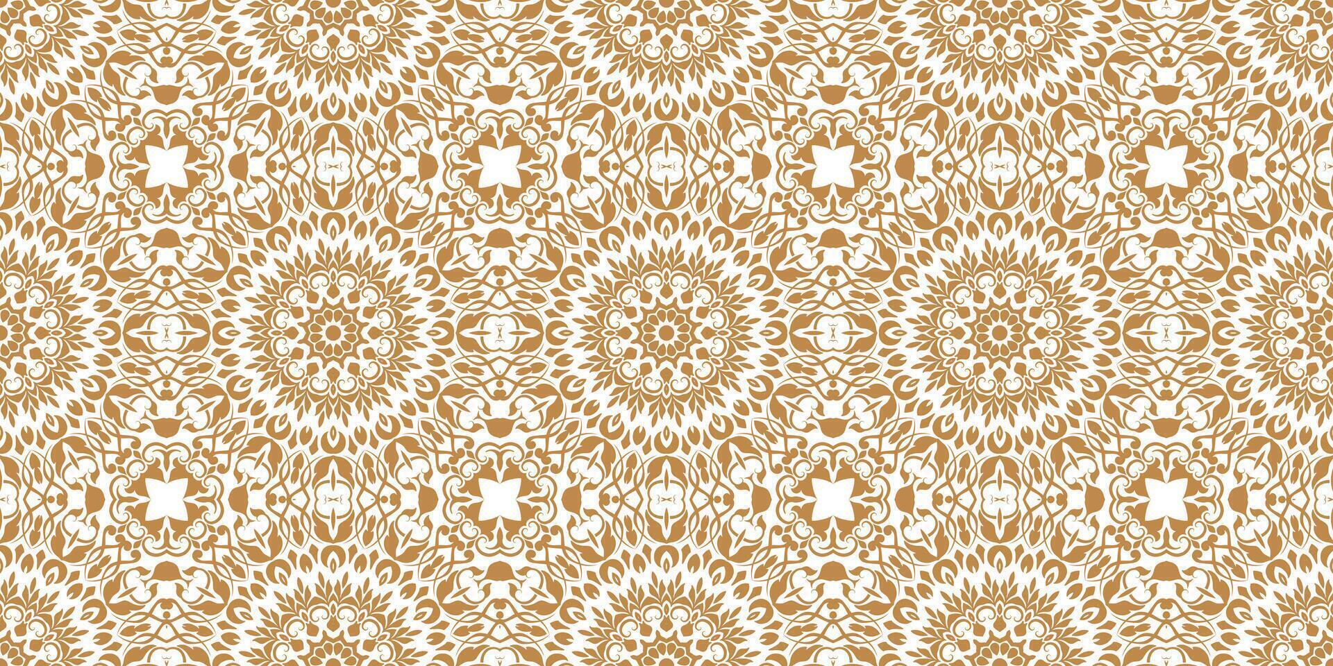 Light Color Seamless Pattern with mandala.Seamless Background design.Ornamental design.Floral pattern tiles. vector