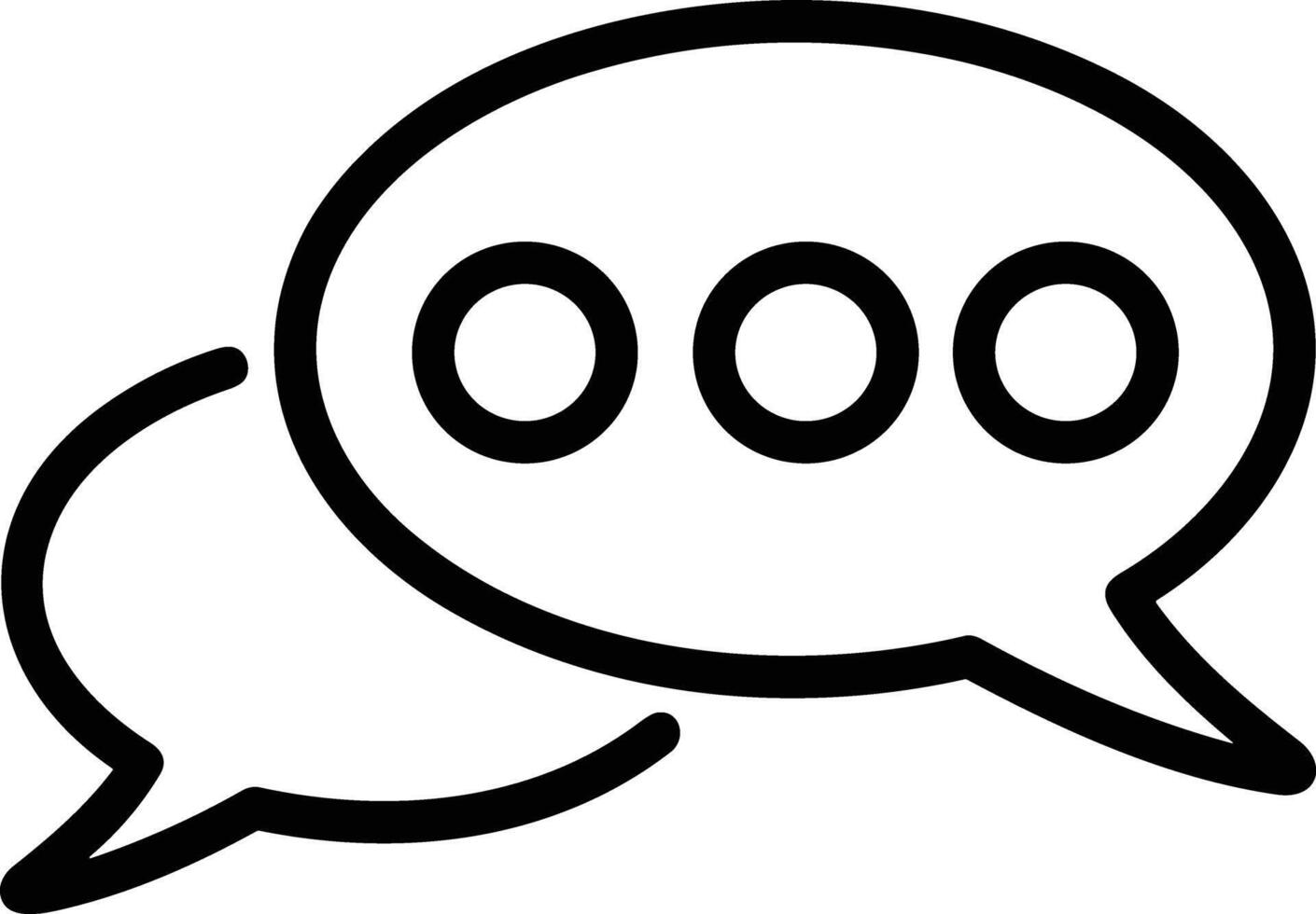 Comment icon image for element design of chat and communication symbol vector