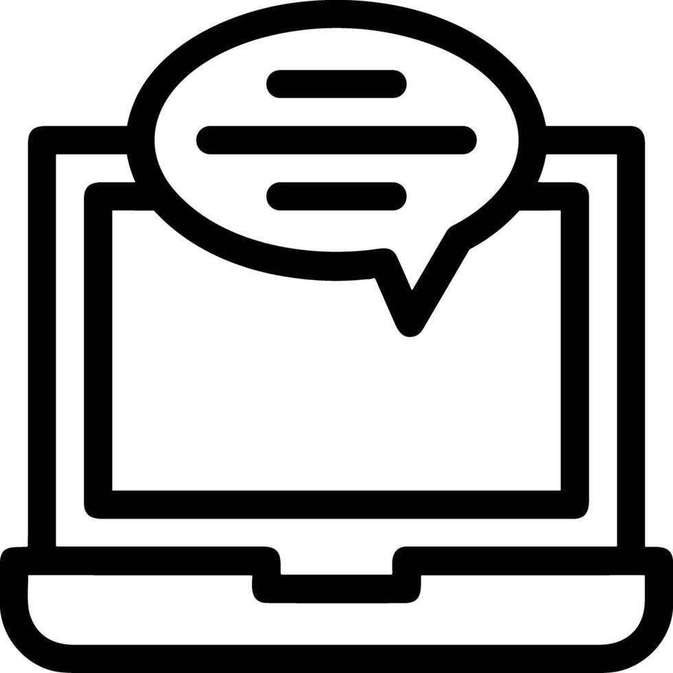 comentario icono imagen para elemento diseño de charla y comunicación símbolo vector