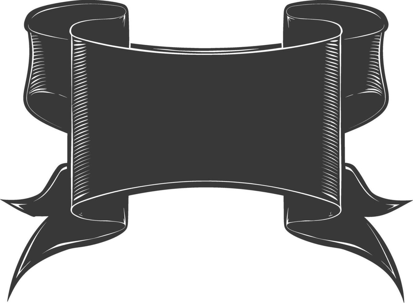 black ribbon a symbol of remembrance or mourning vector