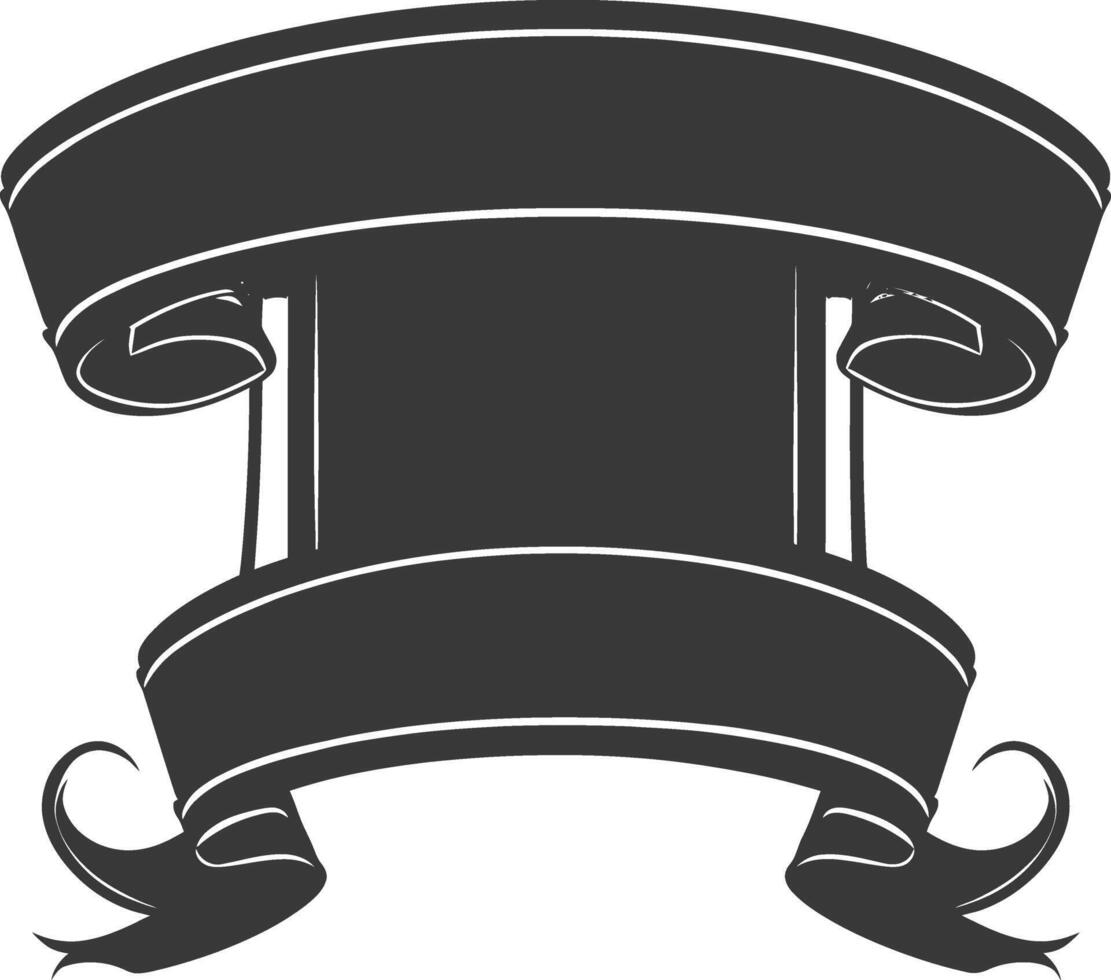 black ribbon a symbol of remembrance or mourning vector