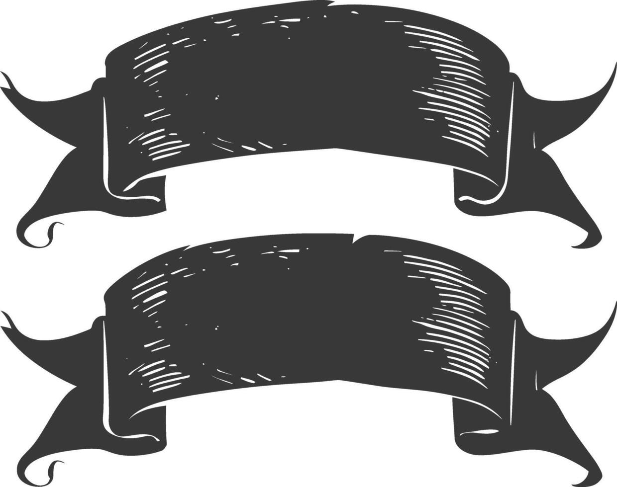 black ribbon a symbol of remembrance or mourning vector