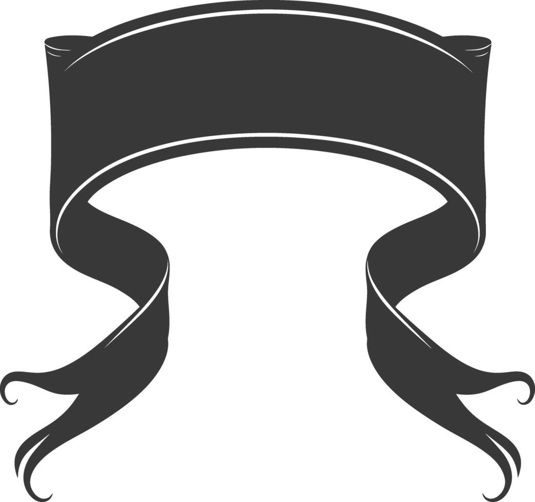 black ribbon a symbol of remembrance or mourning vector