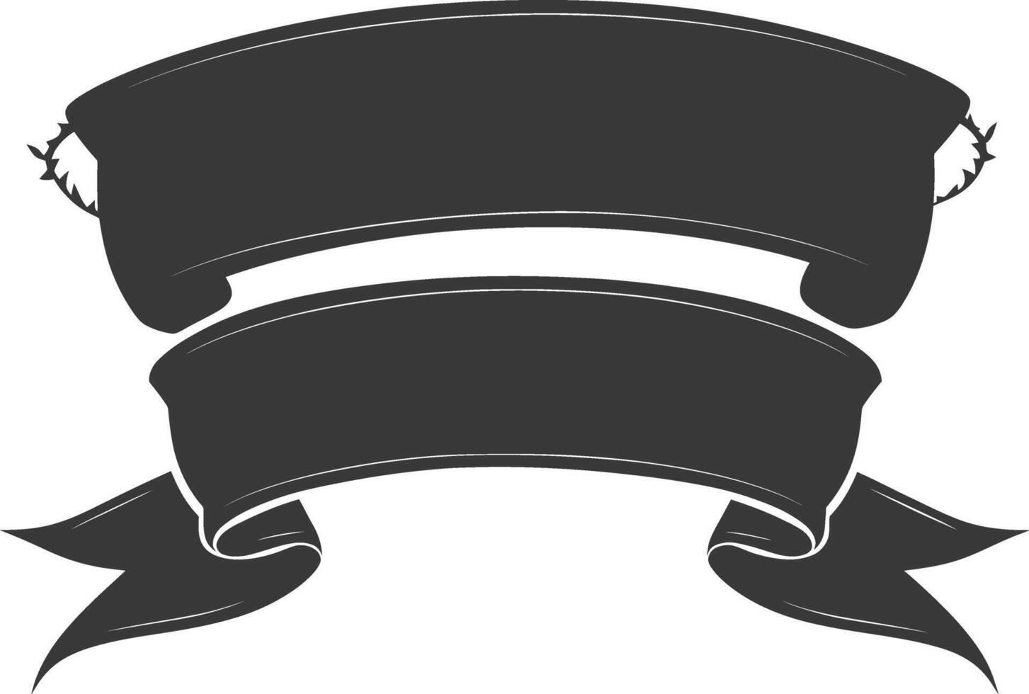 black ribbon a symbol of remembrance or mourning vector