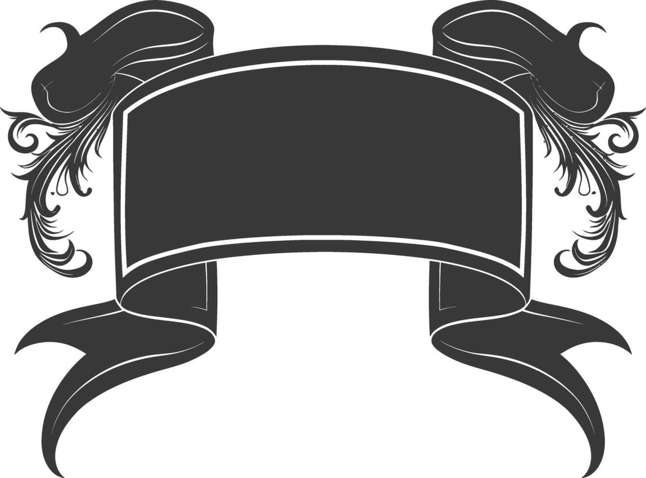 black ribbon a symbol of remembrance or mourning vector