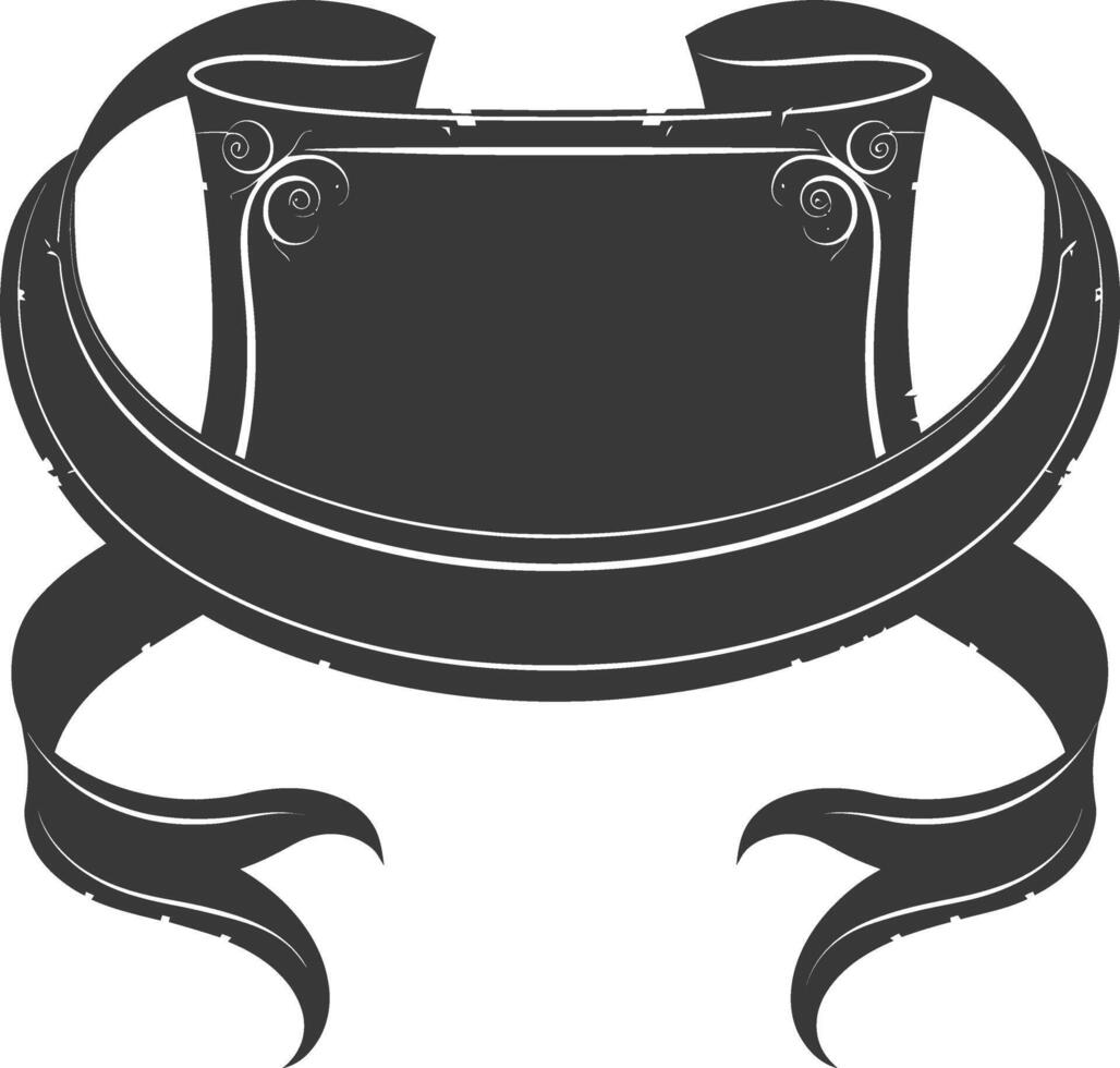 black ribbon a symbol of remembrance or mourning vector