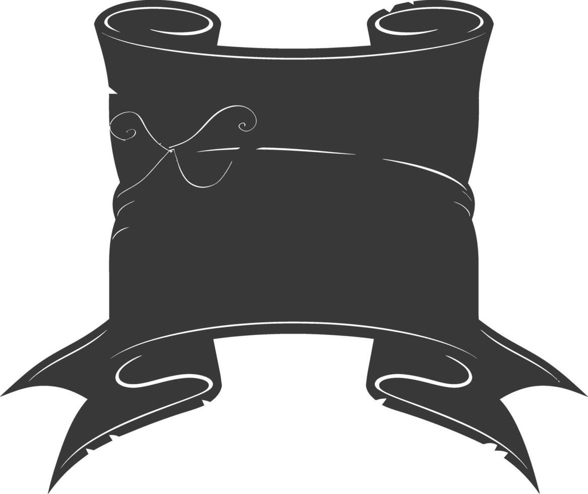 black ribbon a symbol of remembrance or mourning vector