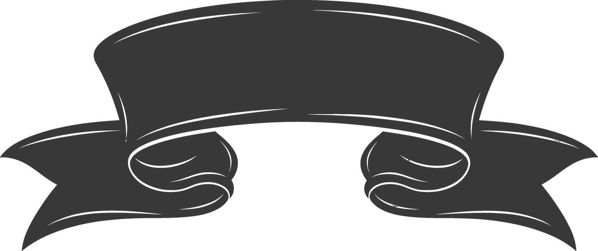 black ribbon a symbol of remembrance or mourning vector
