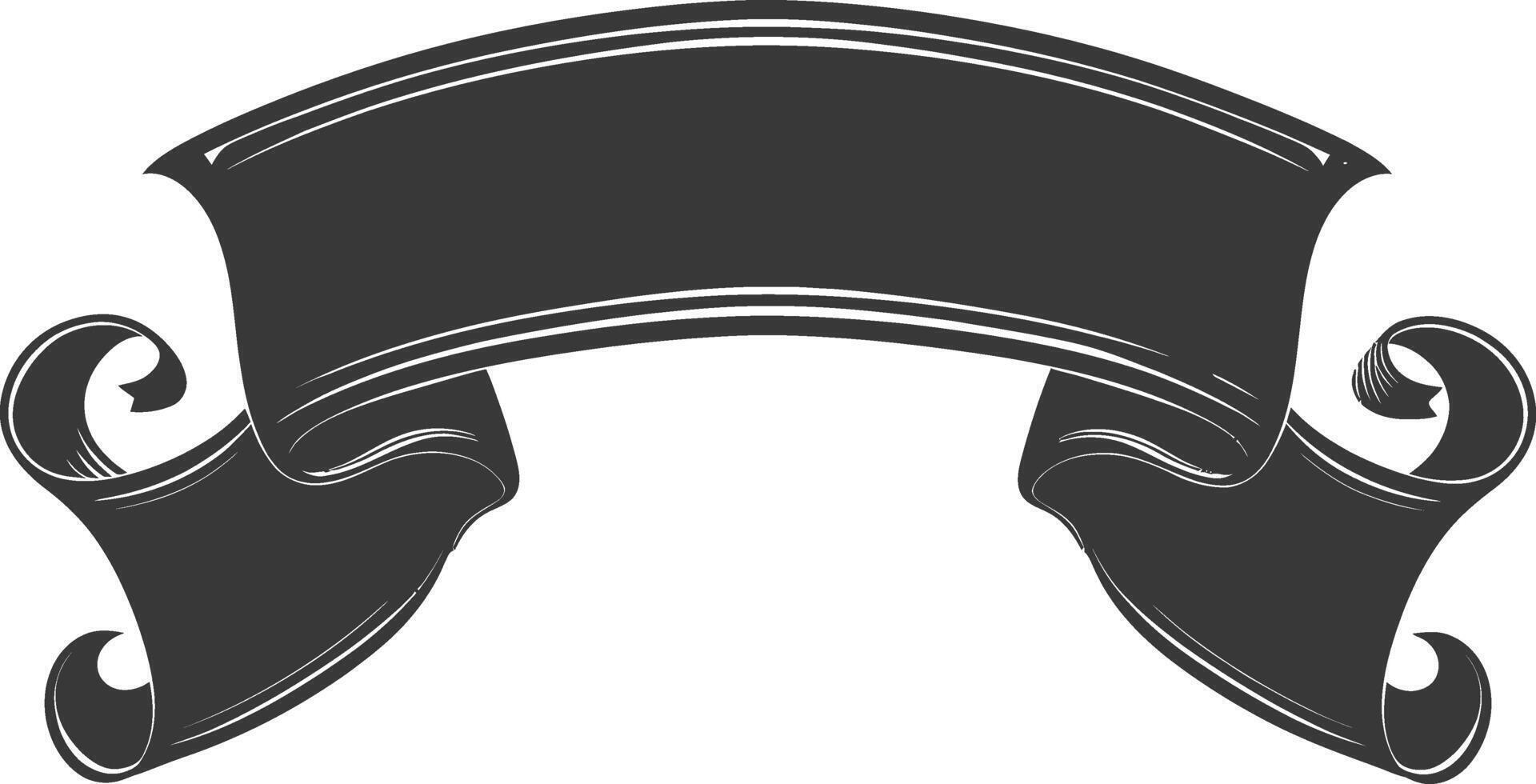 black ribbon a symbol of remembrance or mourning vector