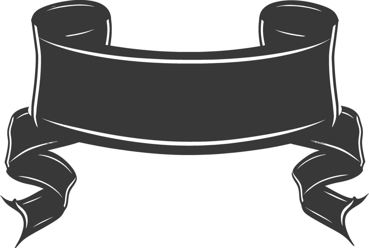 black ribbon a symbol of remembrance or mourning vector