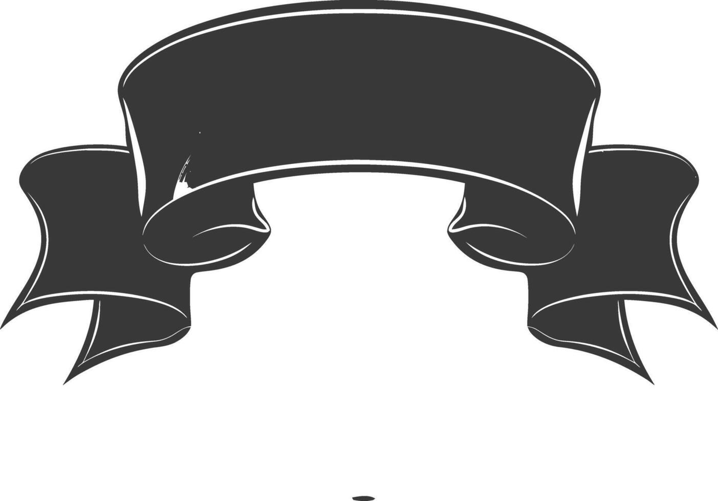 black ribbon a symbol of remembrance or mourning vector