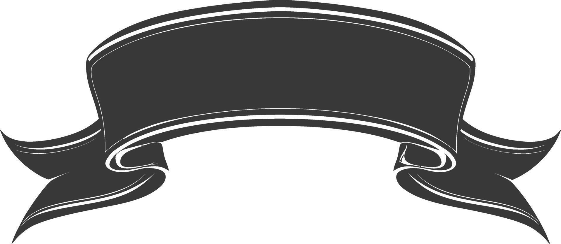 black ribbon a symbol of remembrance or mourning vector