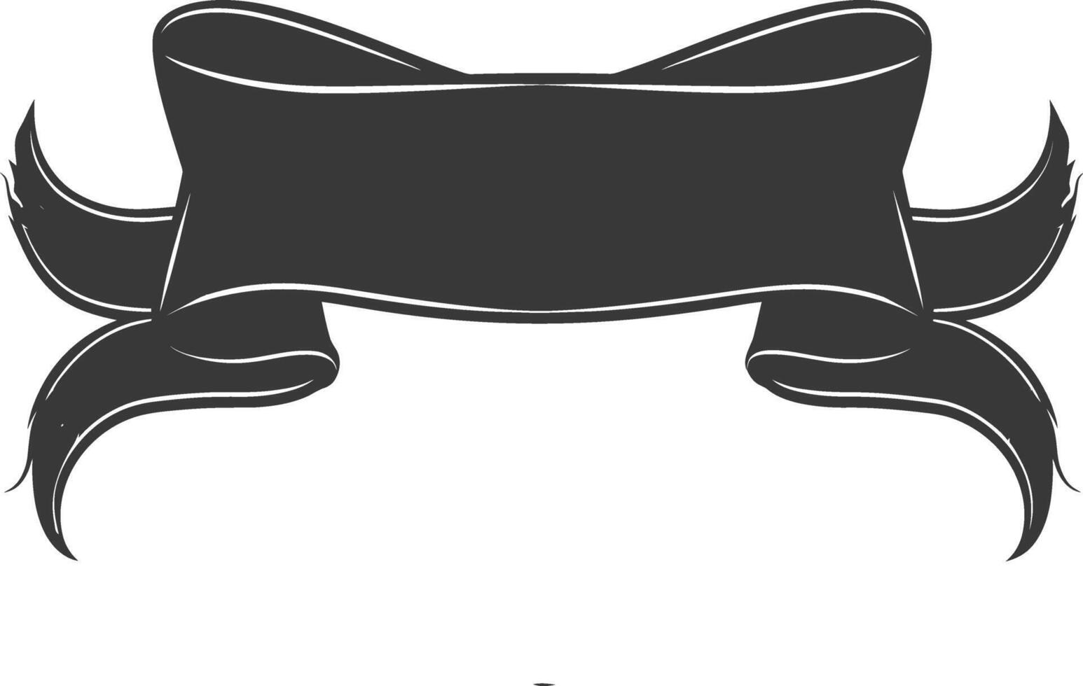 black ribbon a symbol of remembrance or mourning vector