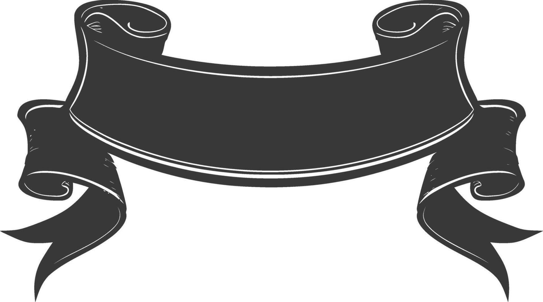 black ribbon a symbol of remembrance or mourning vector