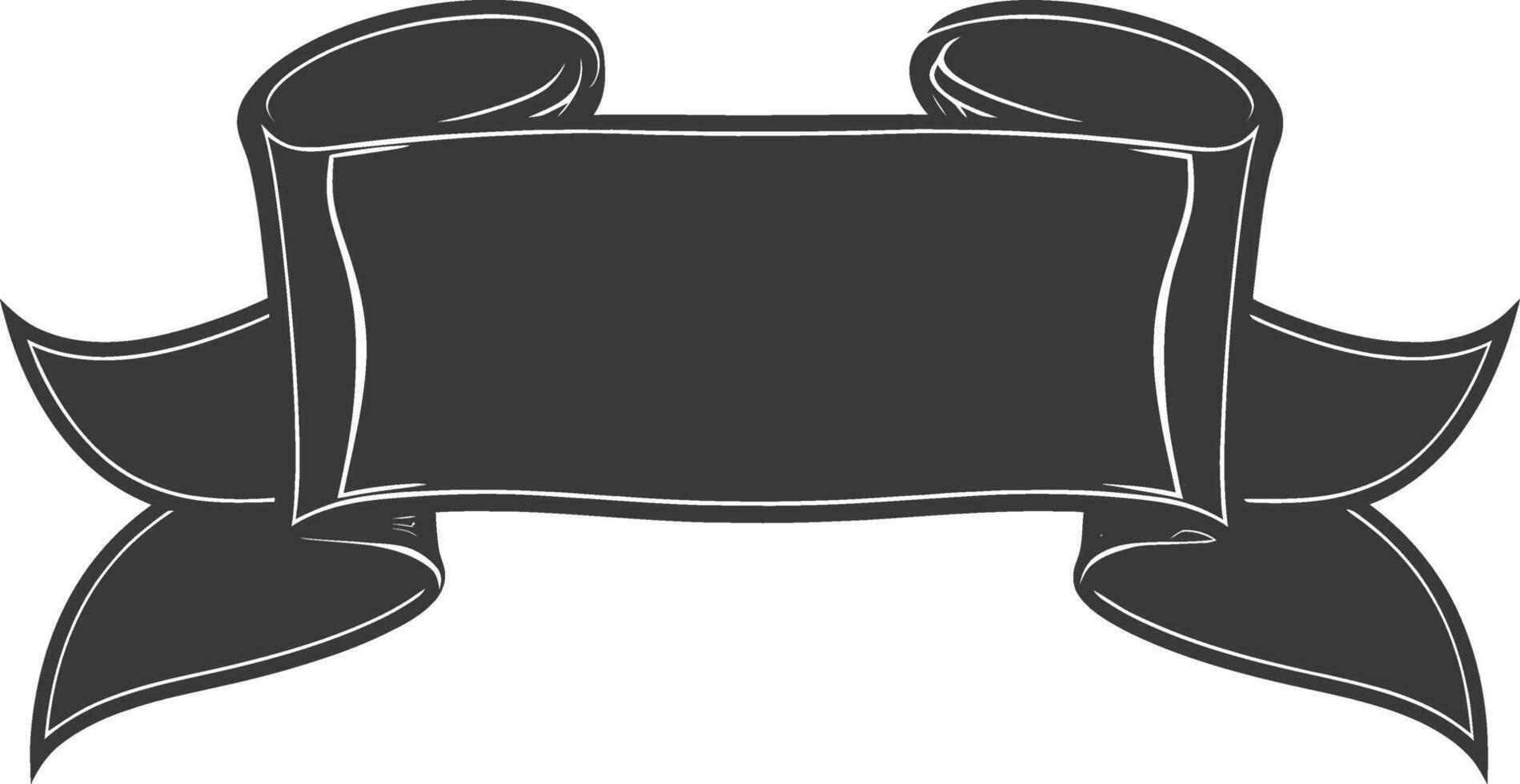 black ribbon a symbol of remembrance or mourning vector