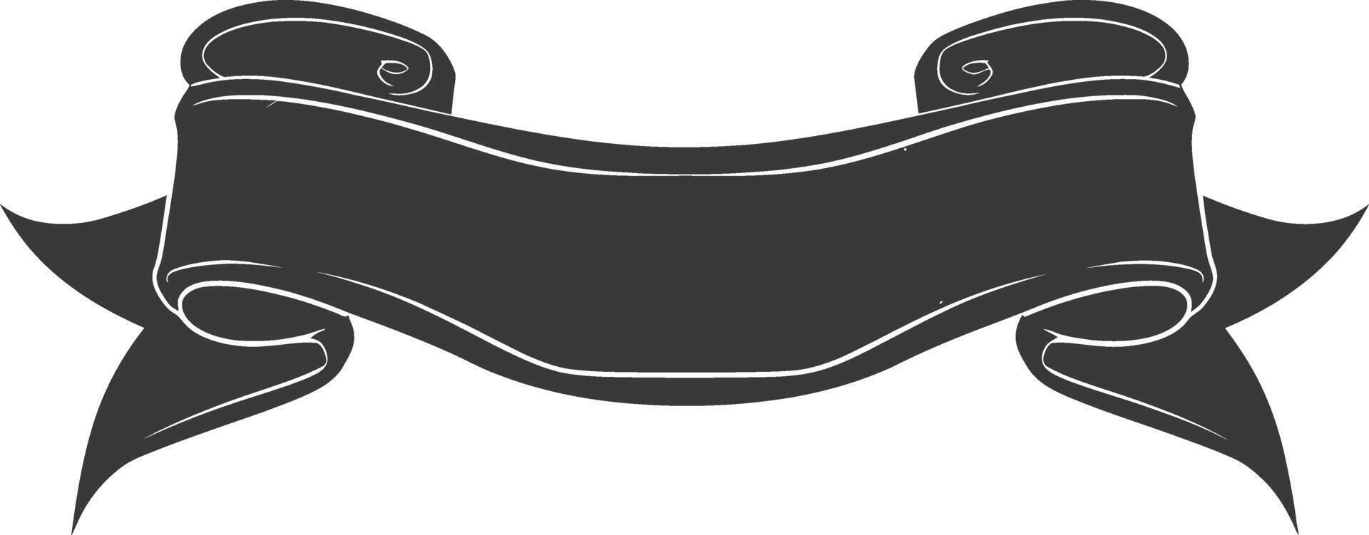 black ribbon a symbol of remembrance or mourning vector