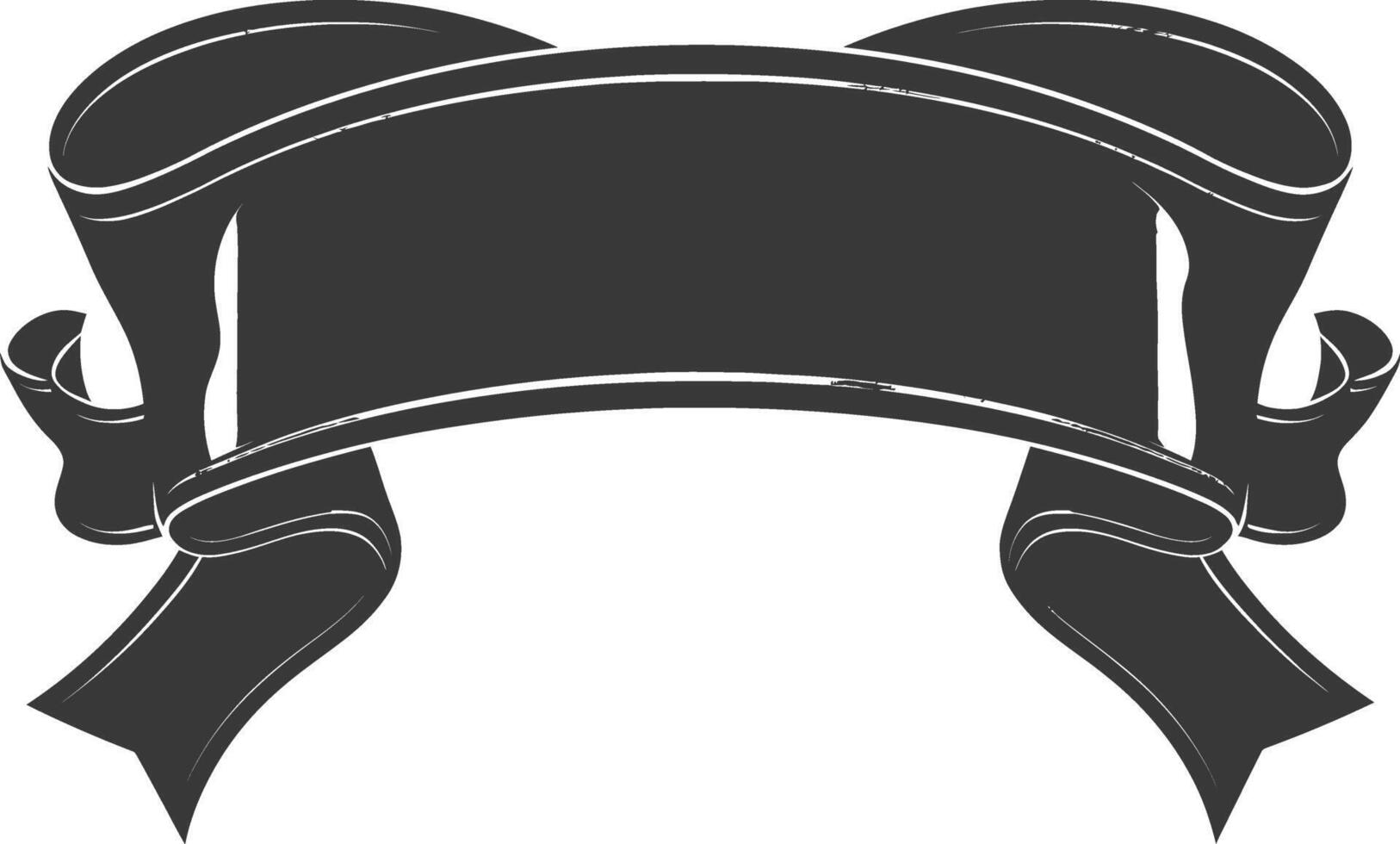 black ribbon a symbol of remembrance or mourning vector