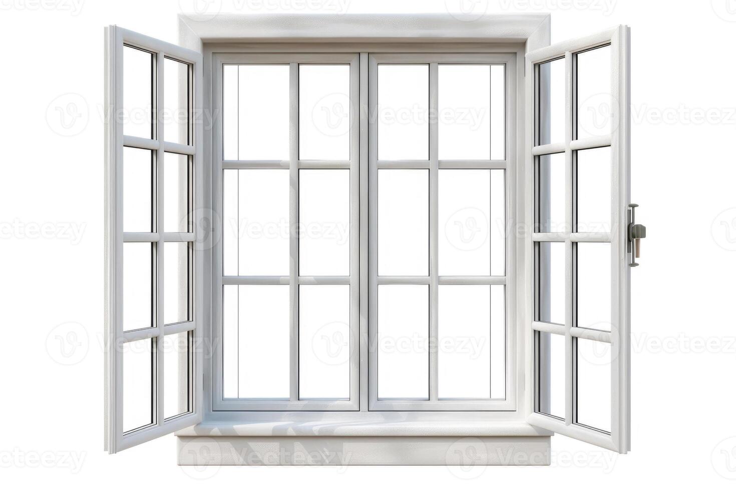 Window isolated on white background photo