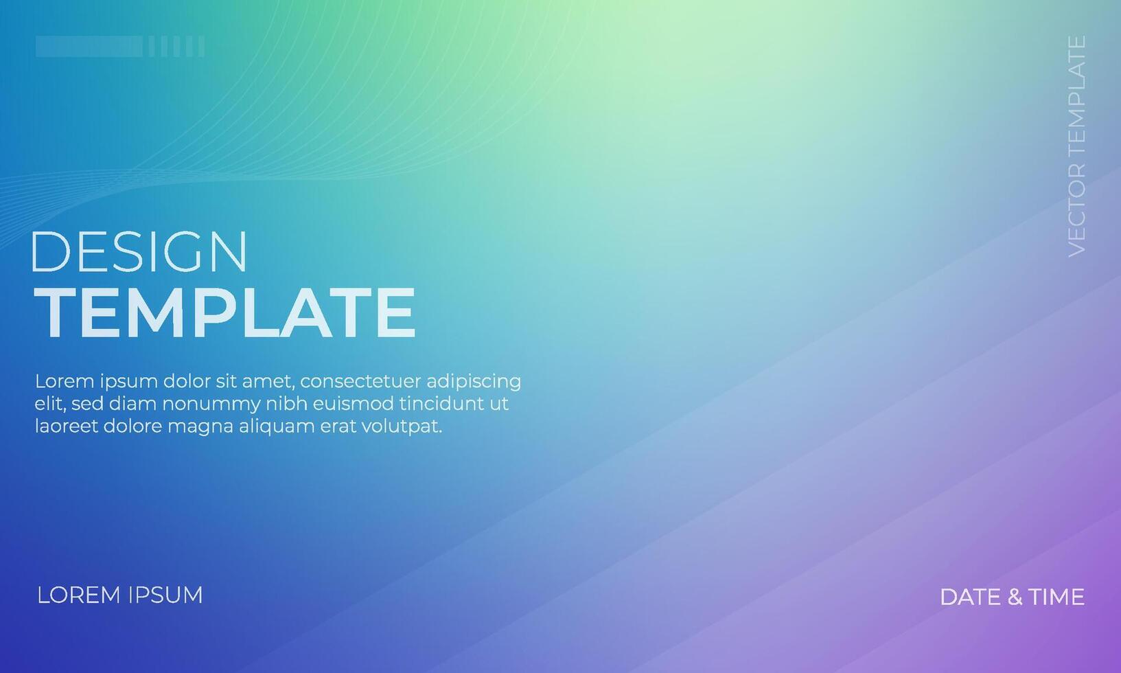 Beautiful Blue Green and Lavender Gradient Pattern Background vector