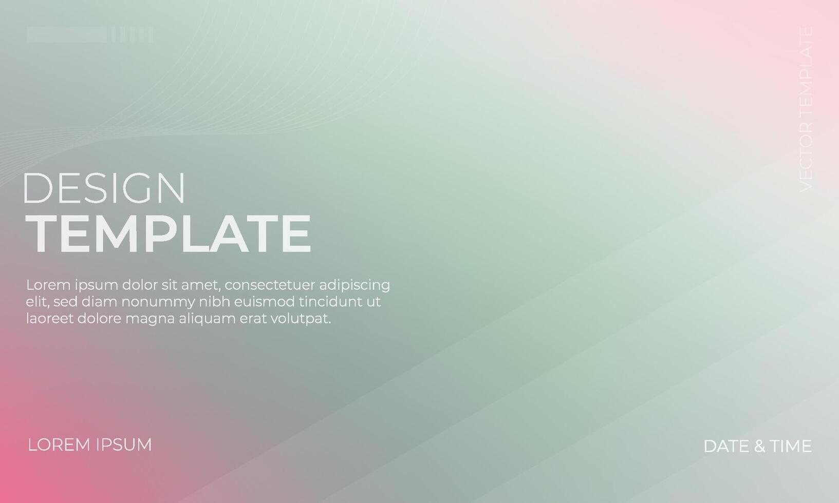 Modern Green Pink and Gray Gradient Background Artwork vector