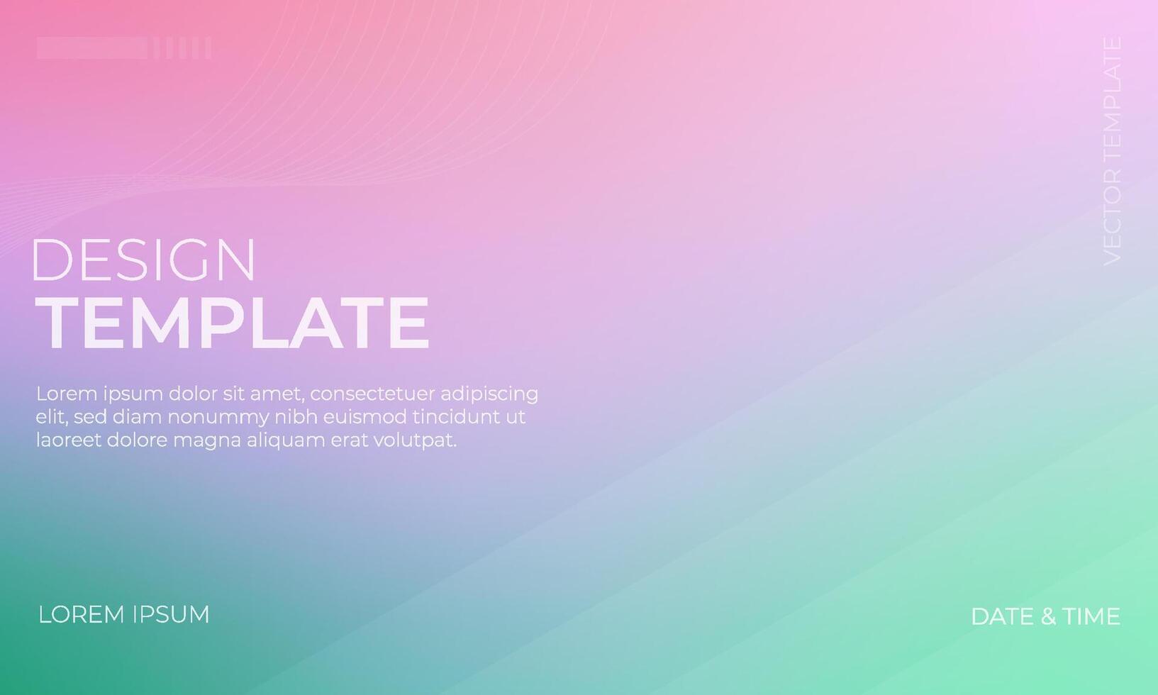 Pastel Green Pink and Lavender Gradient Background Art vector