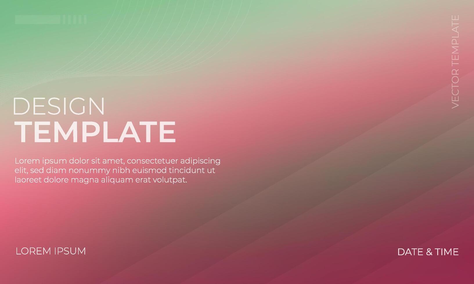 Elegant Green Pink and Maroon Gradient Background Artwork vector