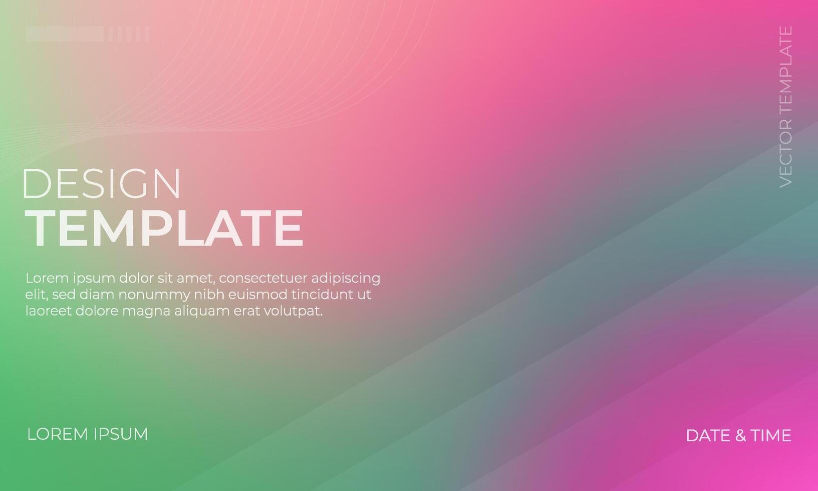 Pastel Green Pink and Magenta Gradient Background Artwork vector