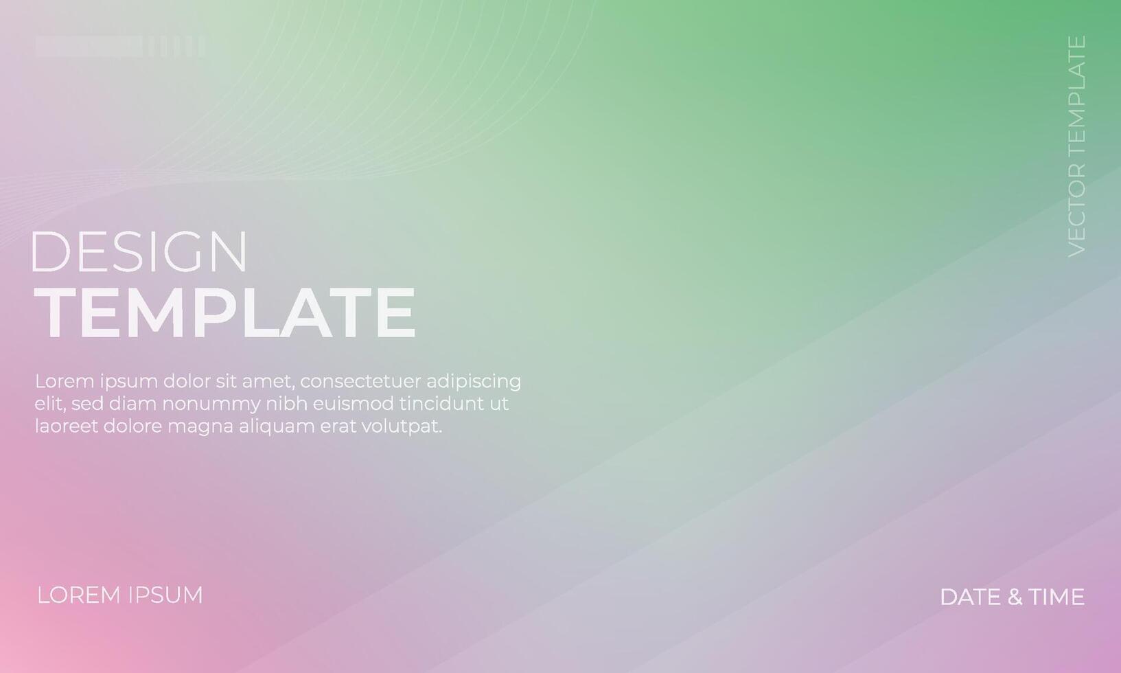 Chic Green Pink and Lavender Gradient Wallpaper Pattern vector