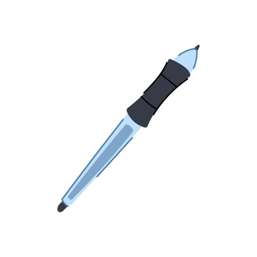 stylus digital pen cartoon illustration vector