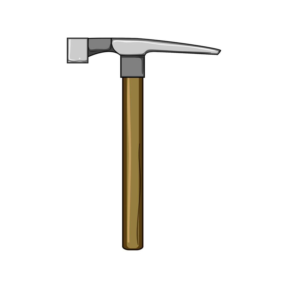 site masons hammer cartoon illustration vector