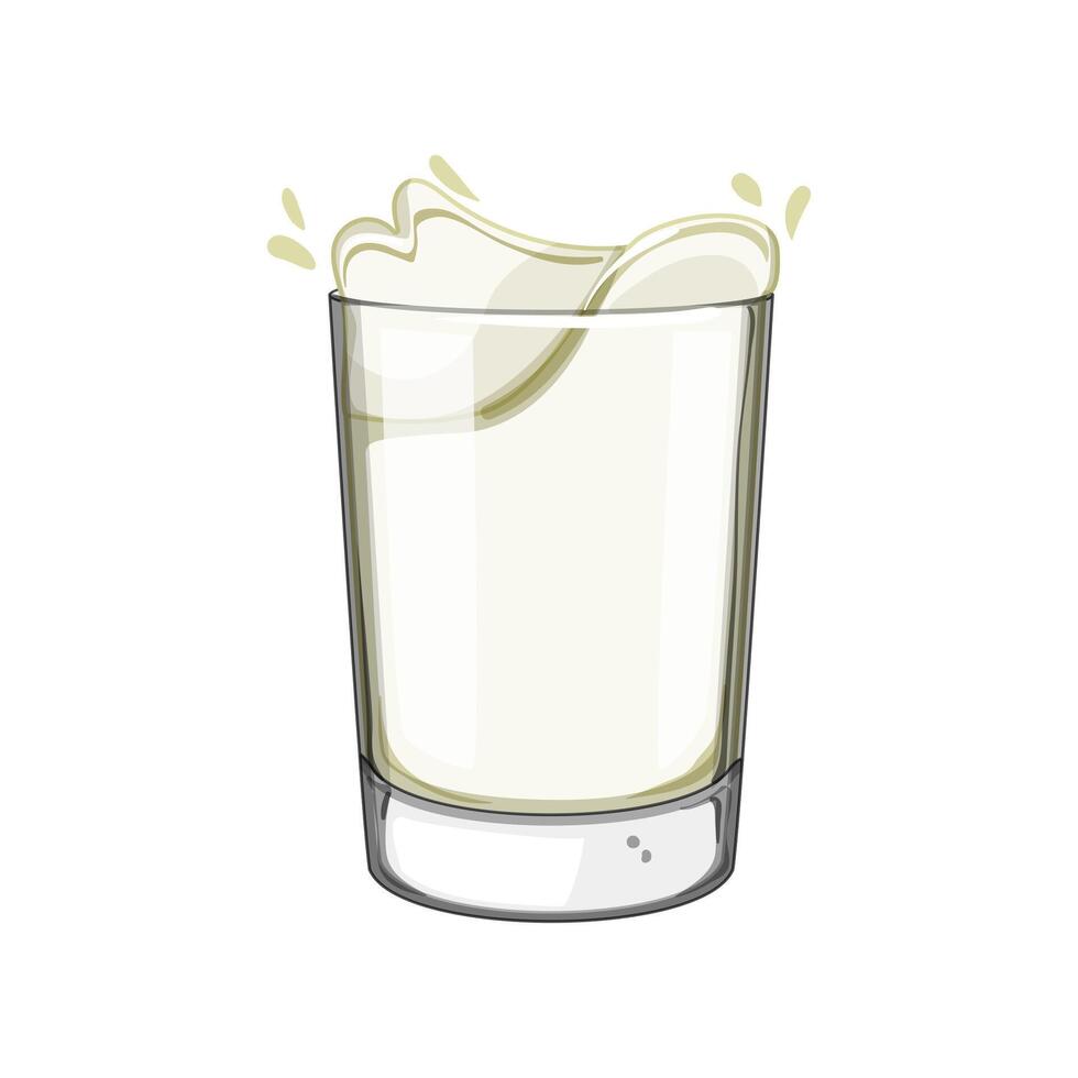 bebida Leche taza dibujos animados ilustración vector