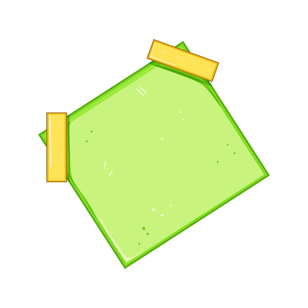 do pinned paper notes cartoon illustration vector