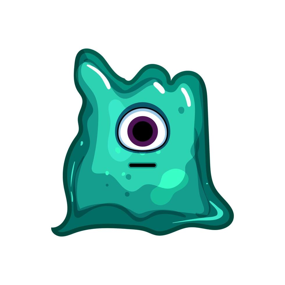 diy slime character cartoon illustration vector