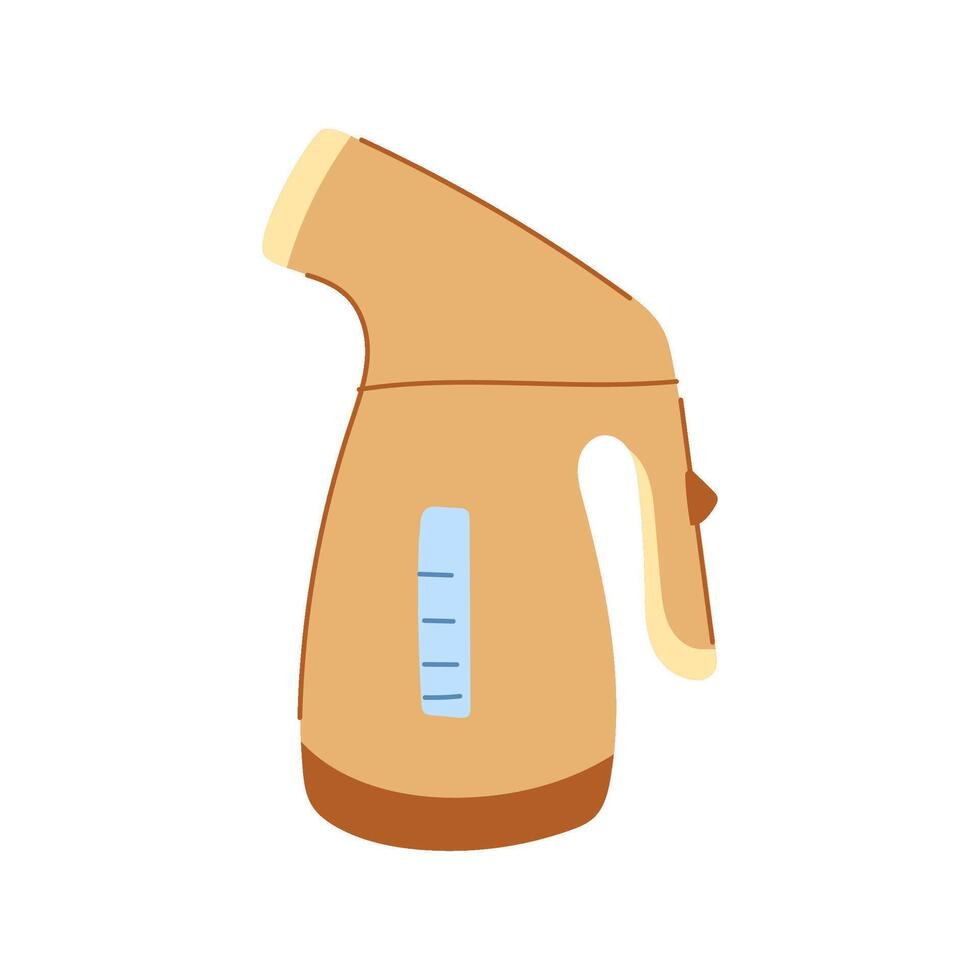 compact steamer portable cartoon illustration vector