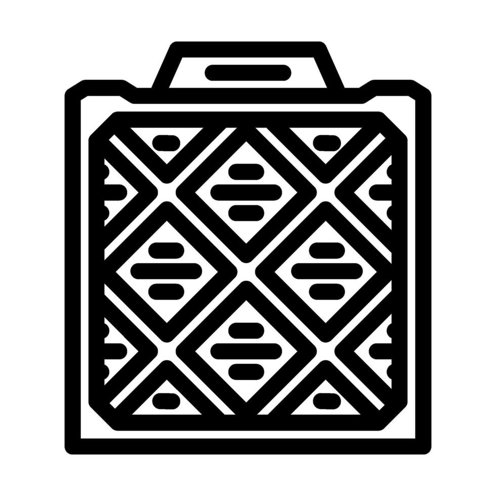 air filter ventilation line icon illustration vector