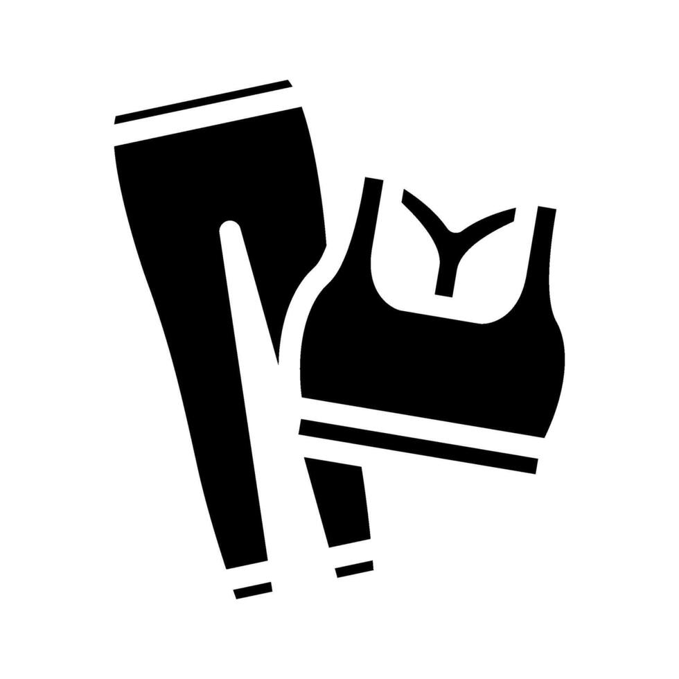 activewear clothing glyph icon illustration vector