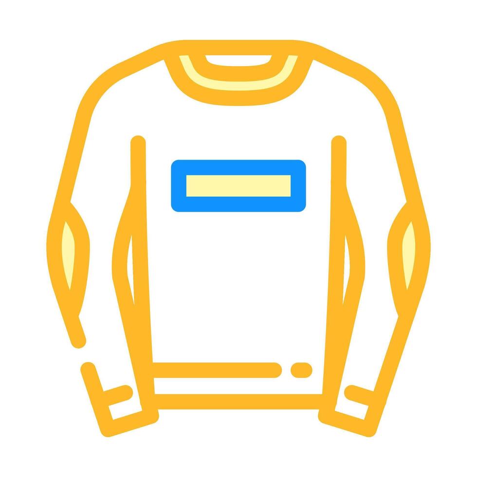 sweatshirt clothing color icon illustration vector