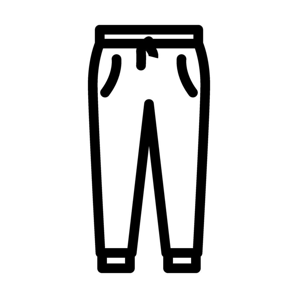 joggers clothing line icon illustration vector