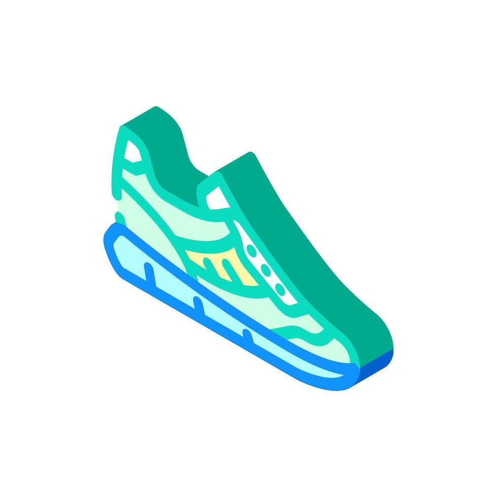 zapatillas ropa isométrica icono ilustración vector