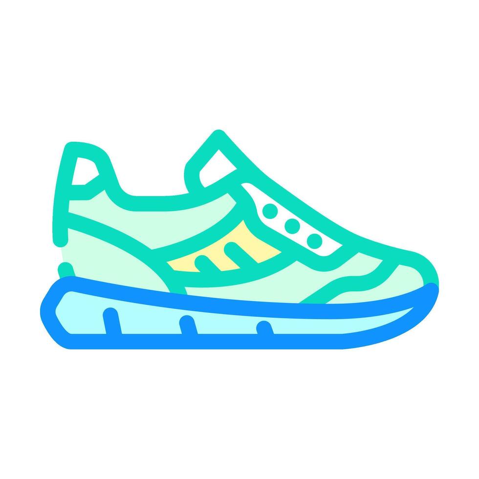 sneakers clothing color icon illustration vector