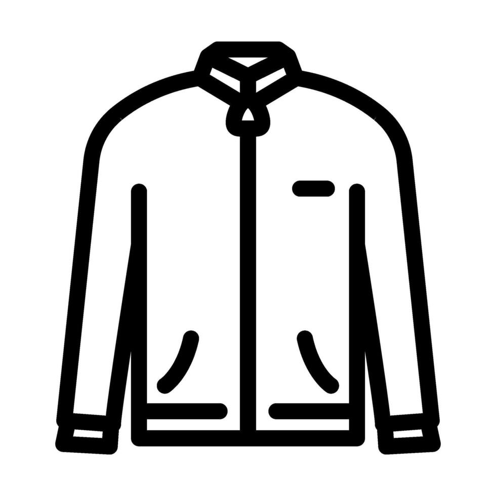 track jacket clothing line icon illustration vector