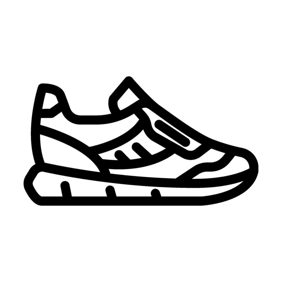 sneakers clothing line icon illustration vector