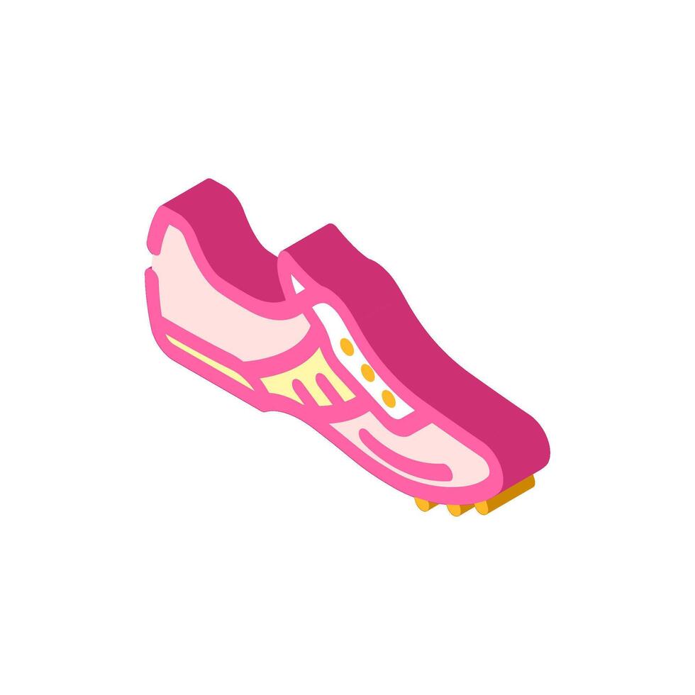 atlético Zapatos ropa isométrica icono ilustración vector