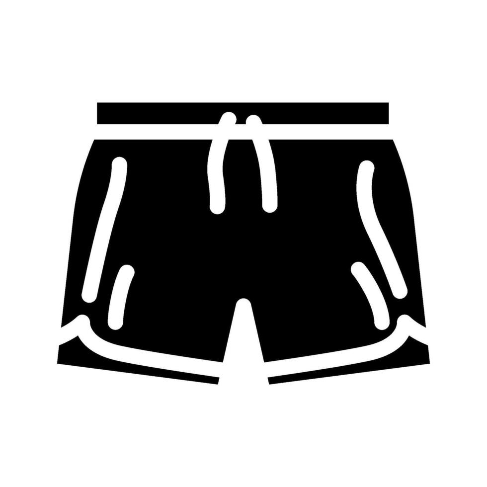 athletic short clothing glyph icon illustration vector