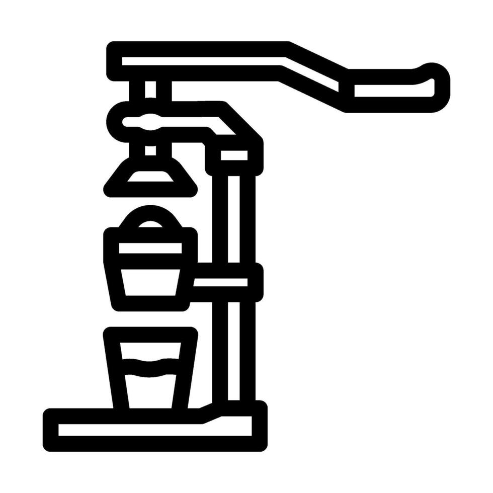 juicer restaurant equipment line icon illustration vector