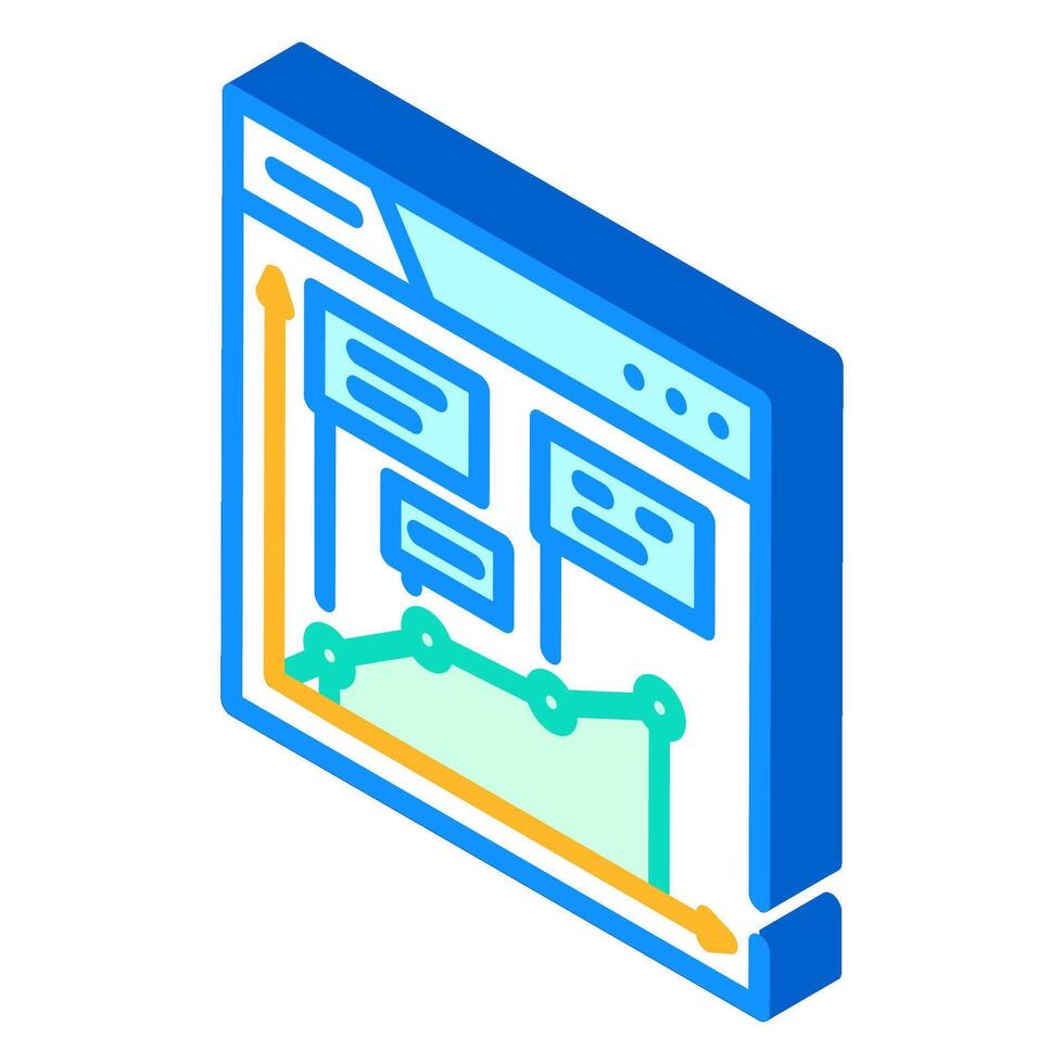 evergreen content seo isometric icon illustration vector